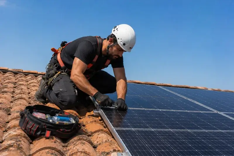 Maintenance et monitoring de panneaux solaires à Pouzauges